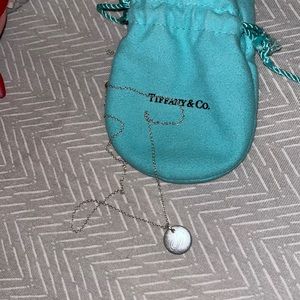 Tiffany 16’ “A” necklace beautiful condition!